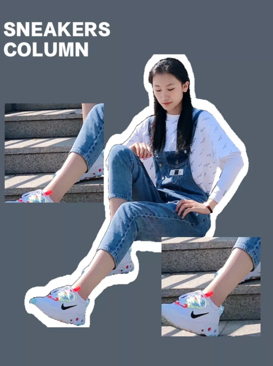 Giày Nike React ART3MIS White Bright Crimson CN8203-101 - Ảnh 4