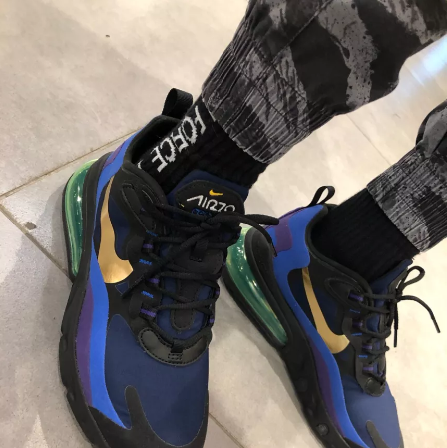 Giày Nike Air Max 270 React 'Blue' AO4971-005 - Ảnh 4