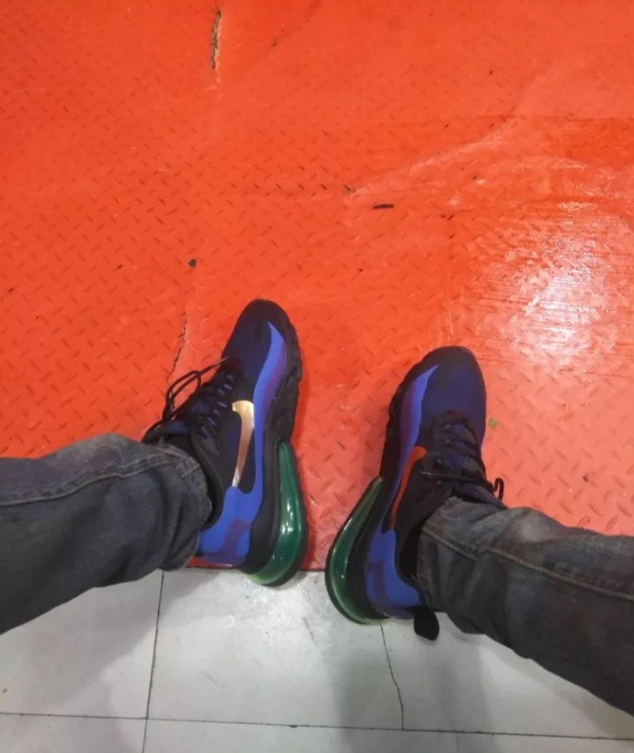 Giày Nike Air Max 270 React 'Blue' AO4971-005 - Ảnh 3