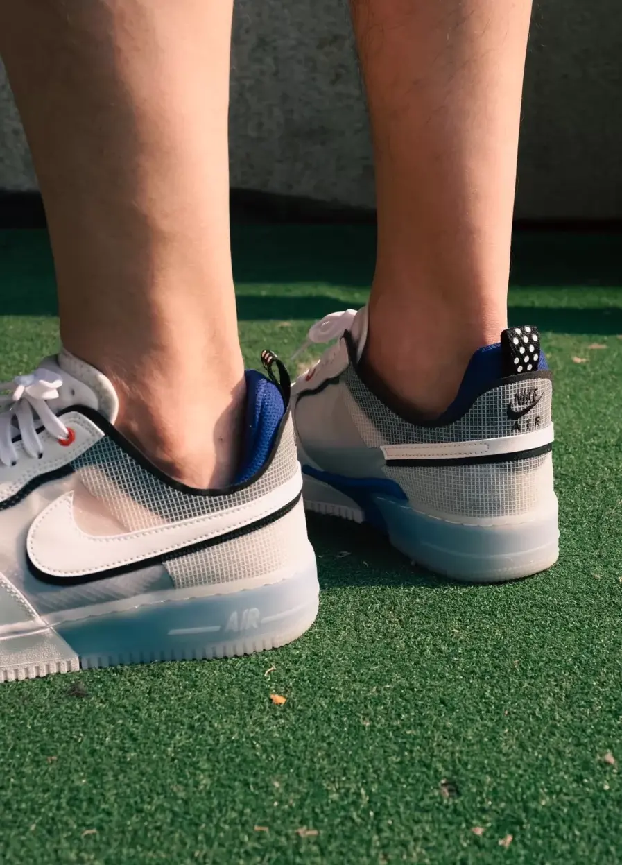 Giày Nike Air Force 1 React 'White Light Photo Blue' DH7615-101 - Ảnh 3