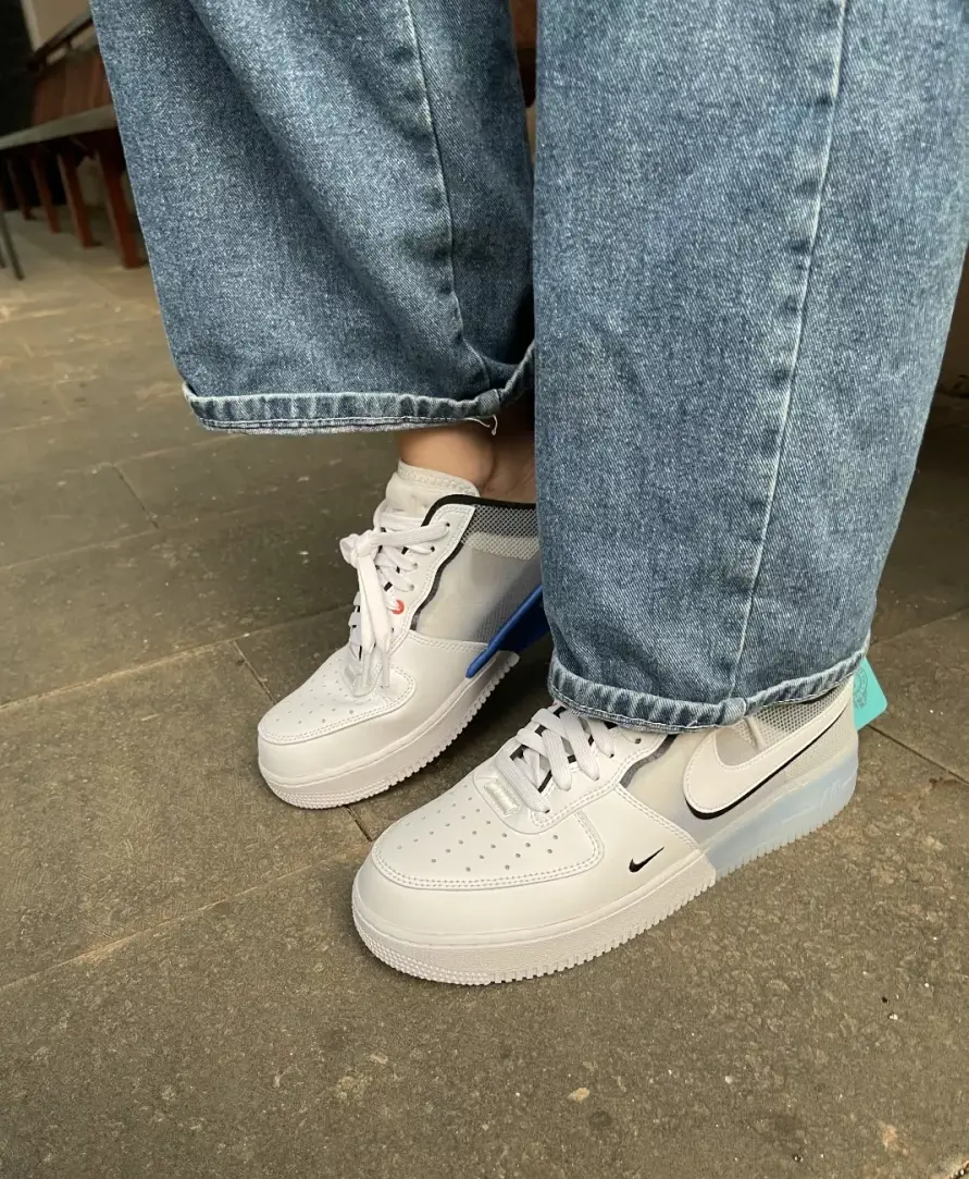 Giày Nike Air Force 1 React 'White Light Photo Blue' DH7615-101 - Ảnh 5