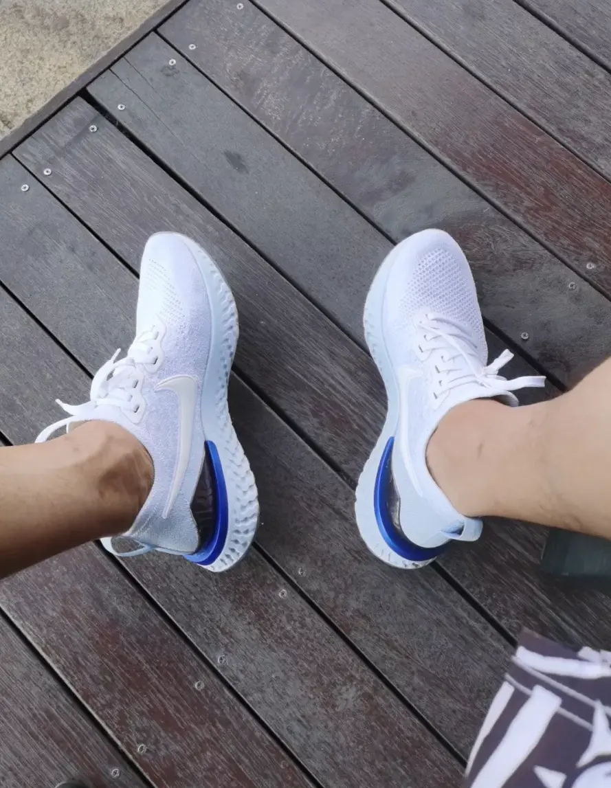 Giày Nike Wmns Epic React Flyknit 'White Racer Blue' AQ0070-100 - Ảnh 5
