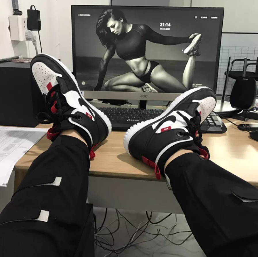 Giày Nike Air Jordan 1 React High 'Black White' AR5321-016 - Ảnh 3