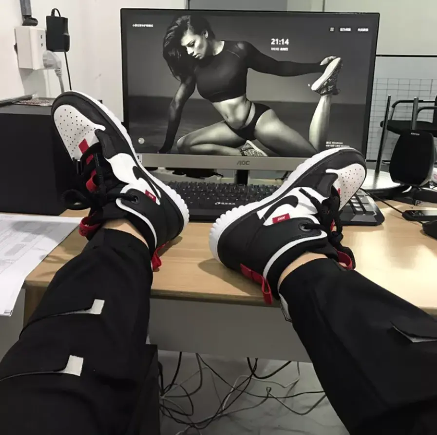 Giày Nike Air Jordan 1 React High 'Black White' AR5321-016 - Ảnh 3