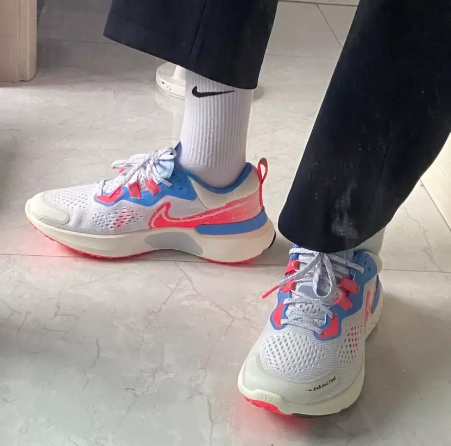 Giày Nike React Miler 2 White Pink Blue DJ5202-161 - Ảnh 5