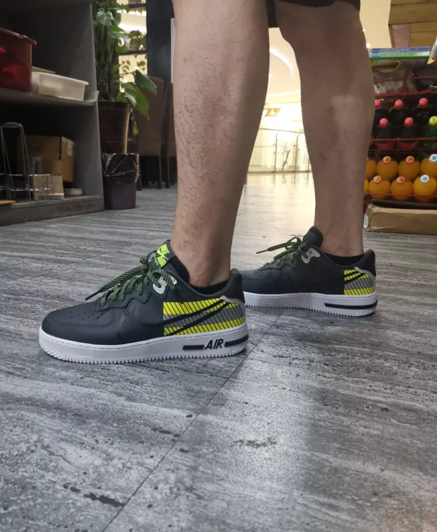 Giày Nike 3M x Air Force 1 React LX 'Anthracite Volt' CT3316-003 - Ảnh 3
