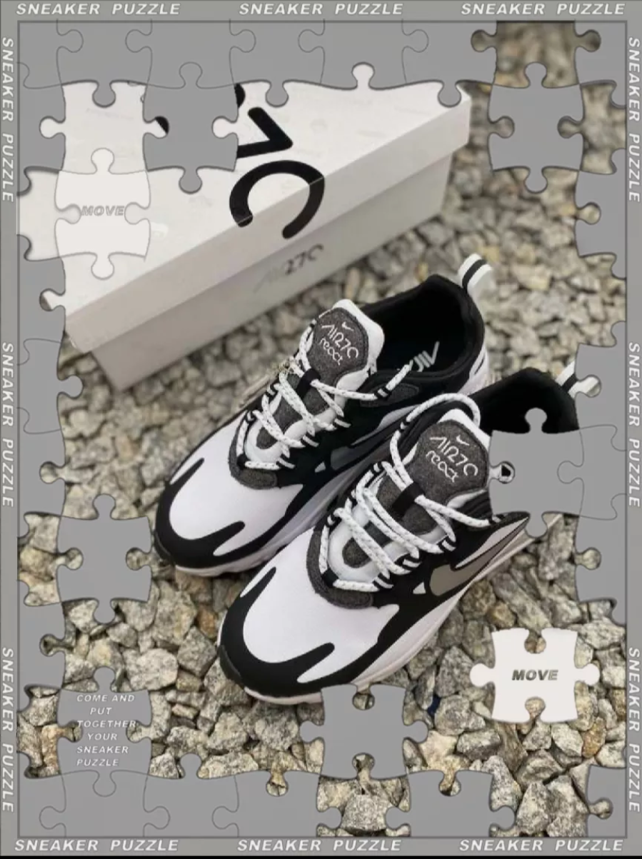 Giày Nike Wmns Air Max 270 React White Light Black CQ4805-101 - Ảnh 5