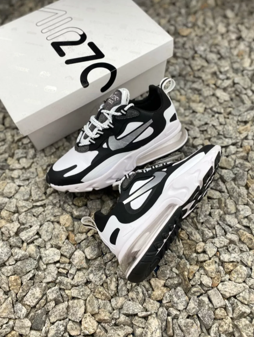 Giày Nike Wmns Air Max 270 React White Light Black CQ4805-101 - Ảnh 4