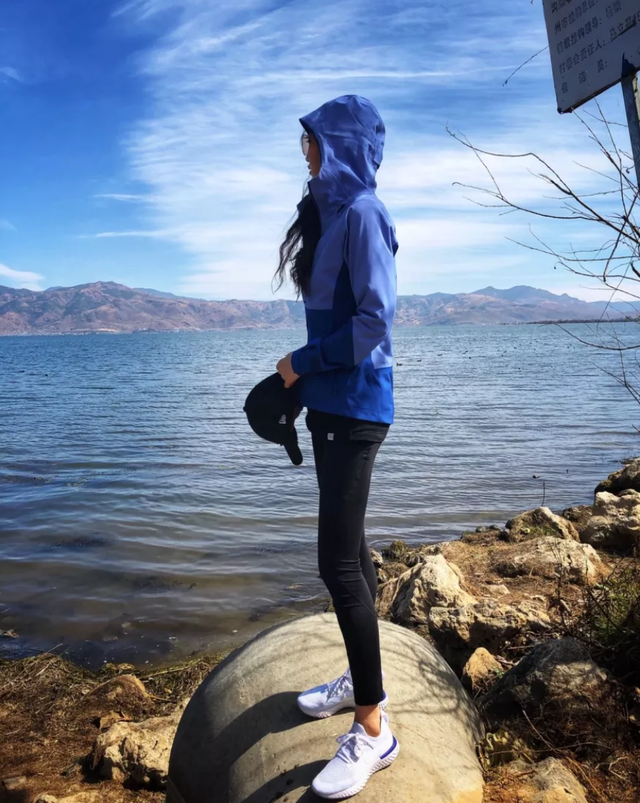 Giày Nike Epic React Flyknit 'White Racer Blue' AQ0067-100 - Ảnh 5