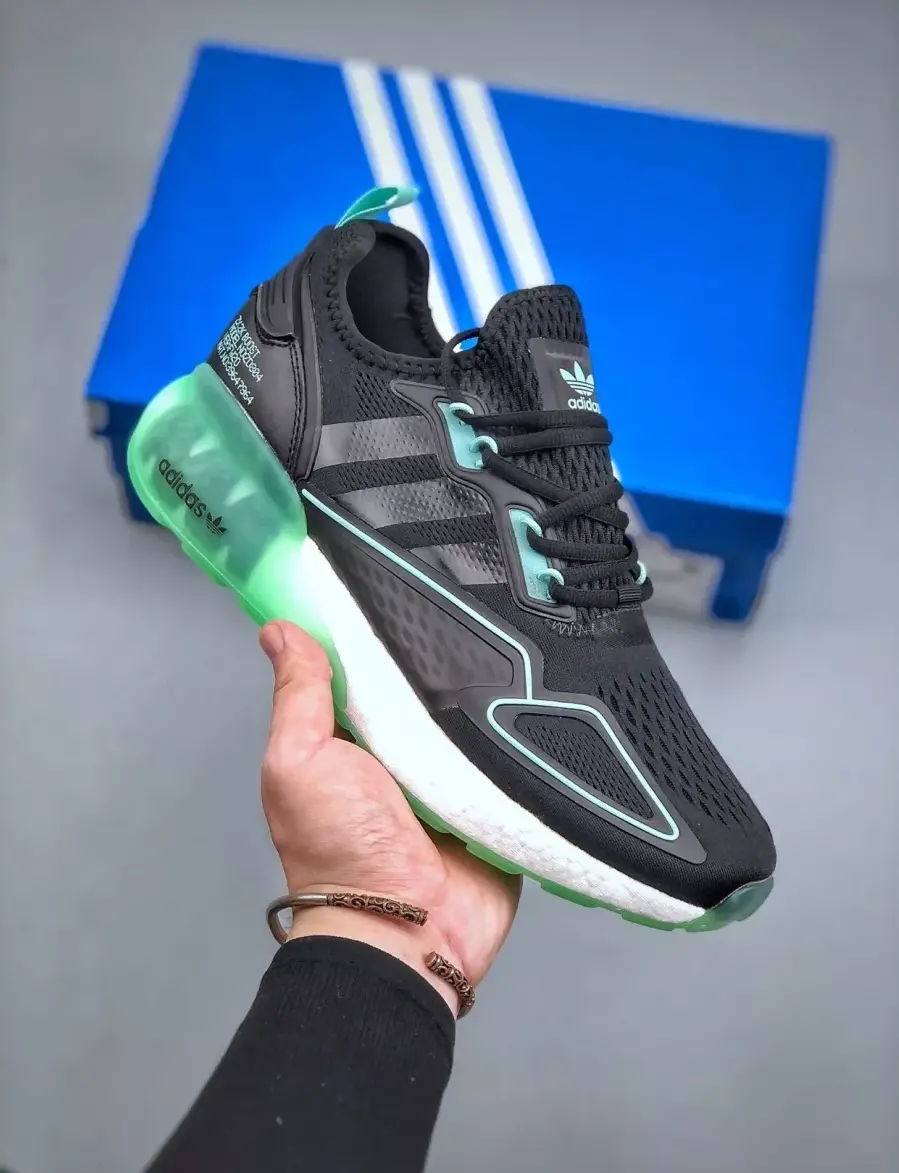 Giày Adidas ZX 2K Boost 'Core Black Green' H67935 - Ảnh 5
