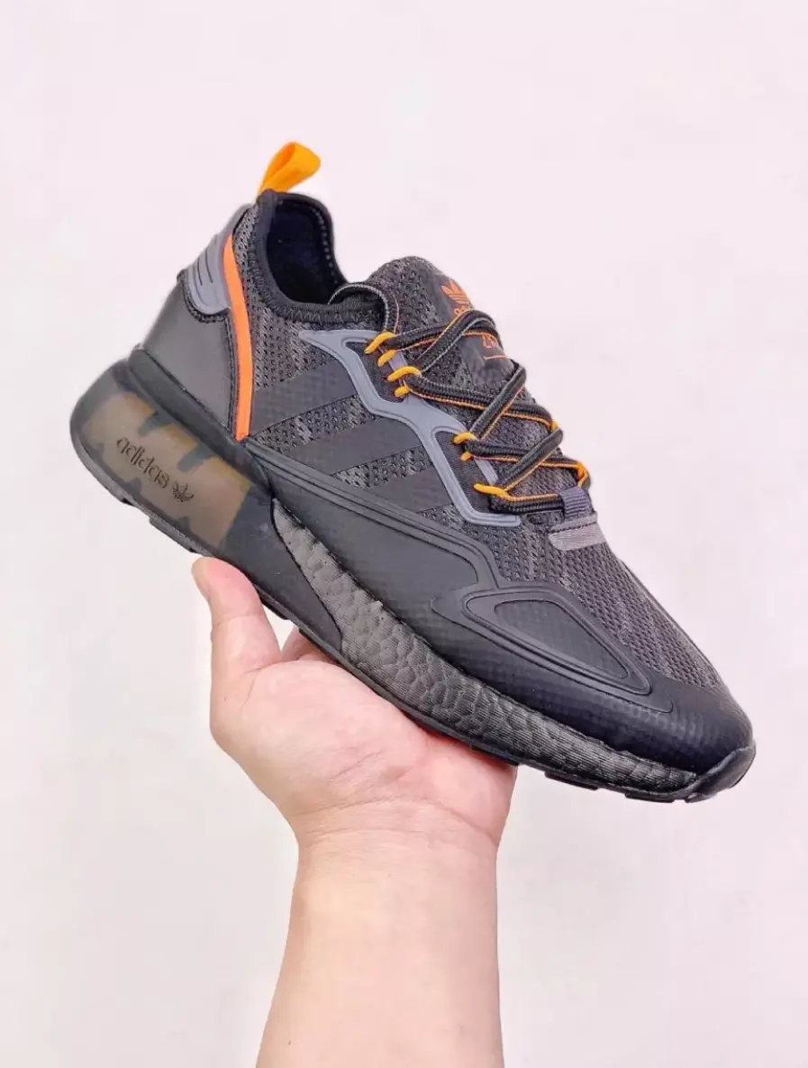 Alternative view of Giày Adidas ZX 2K Boost 'Black Orange' GY3547