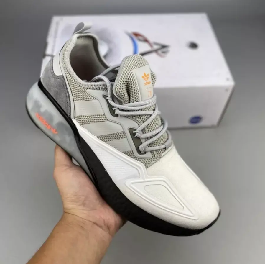 Giày Adidas ZX 2K Boost 'White Grey' H67573 - Ảnh 4