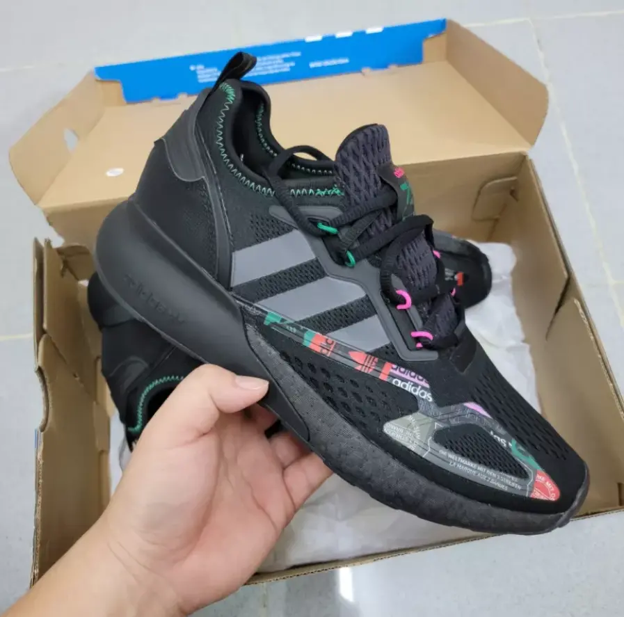 Giày Adidas ZX 2K Boost 'Black Bright Green' GX2719 - Ảnh 5