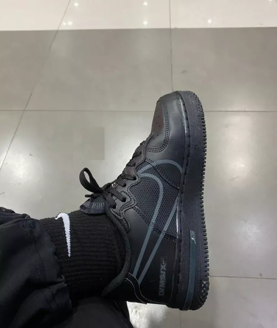 Giày Nike Air Force 1 React 'Triple Black' CD6960-003 - Ảnh 3