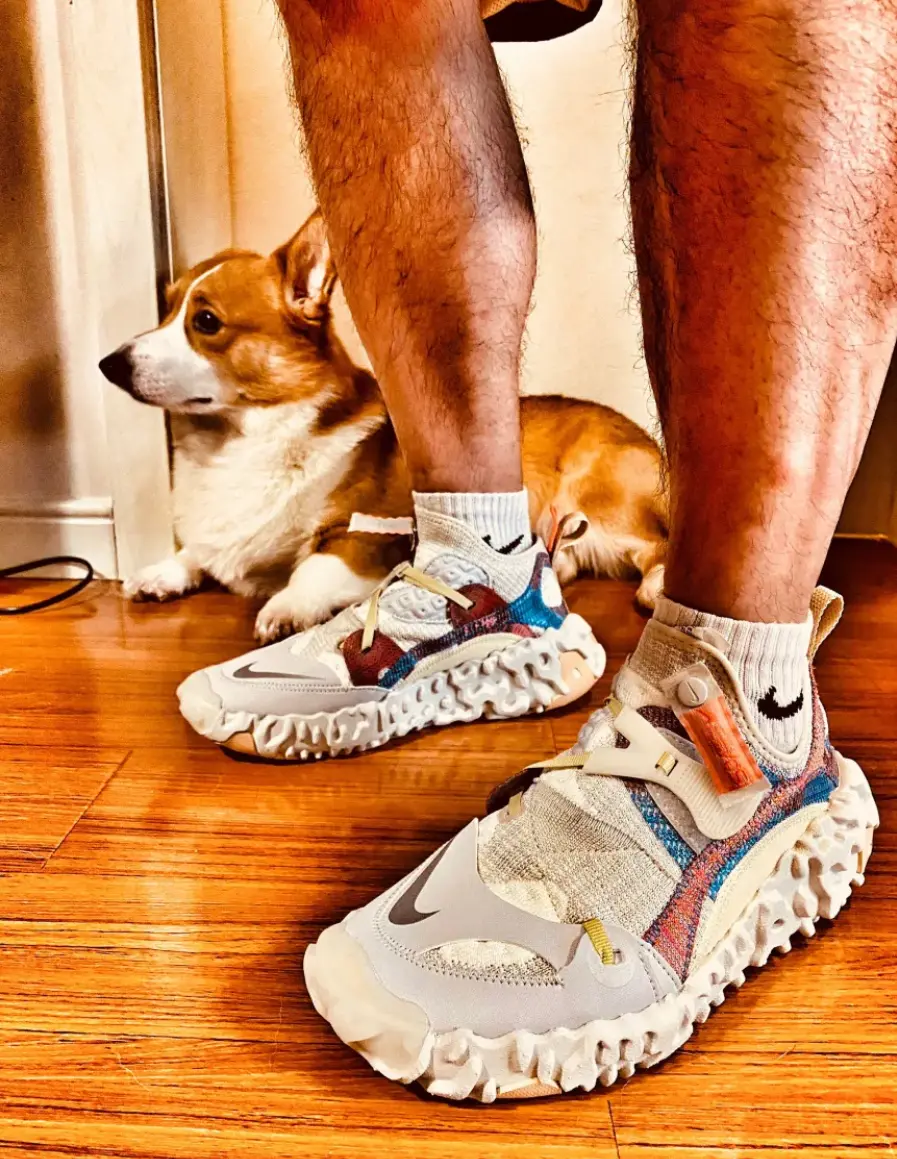 Alternative view of Giày Nike ISPA OverReact Flyknit 'Light Bone' CD9664-100