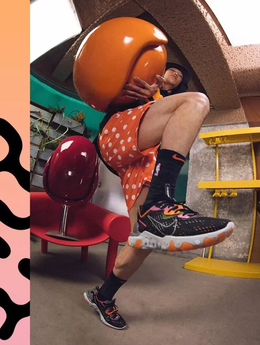 Giày Nike React Vision 'Orange Fuchsia' CD4373-003 - Ảnh 5