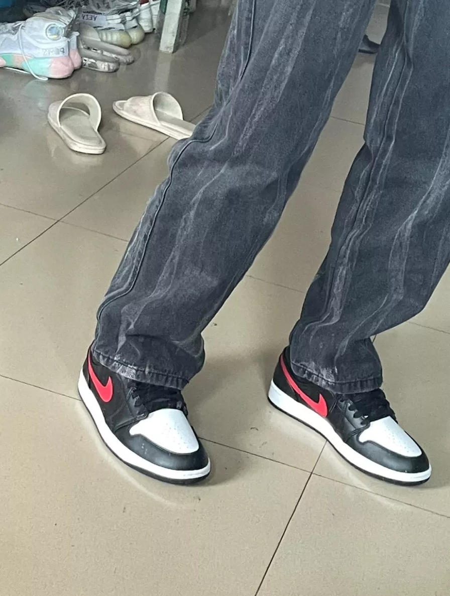 Giày Nike Air Jordan 1 Low 'White Toe' 553558-063 - Ảnh 3