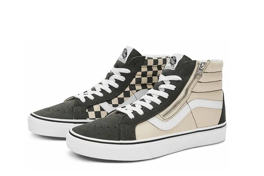 Giày Vans Sk8 Hi Reissue Side Zip 'Milk Tea' VN0007NZTWH - Ảnh 5