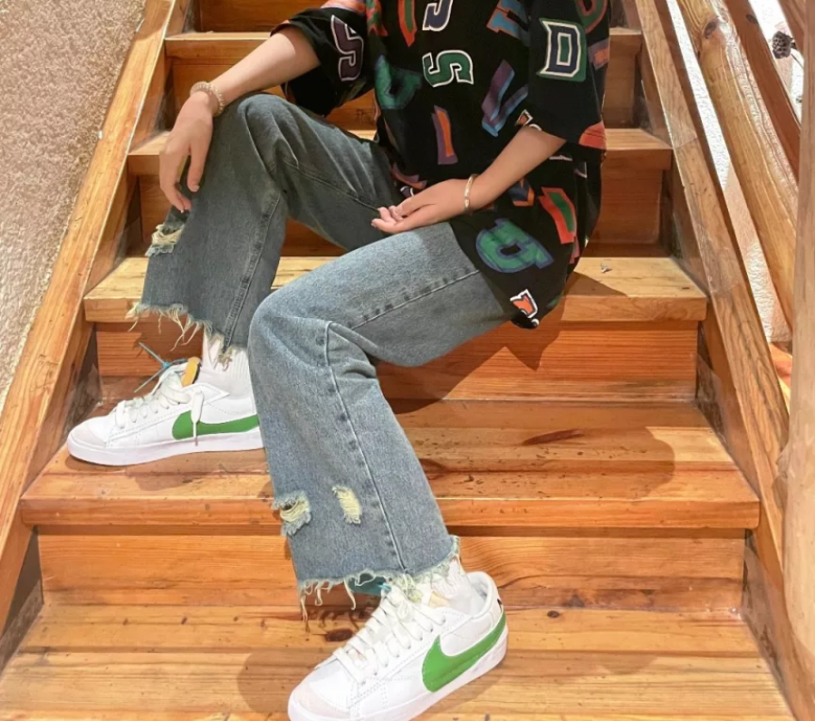 Giày Nike Blazer Low '77 Jumbo 'White Green' DV9122-131 - Ảnh 5
