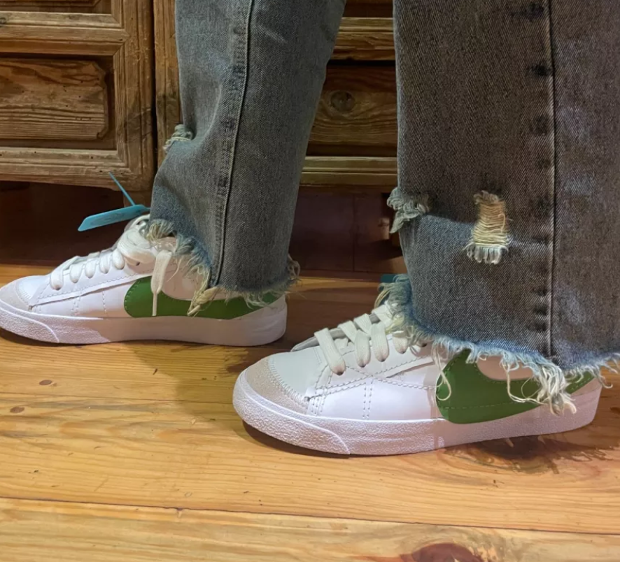 Giày Nike Blazer Low '77 Jumbo 'White Green' DV9122-131 - Ảnh 7