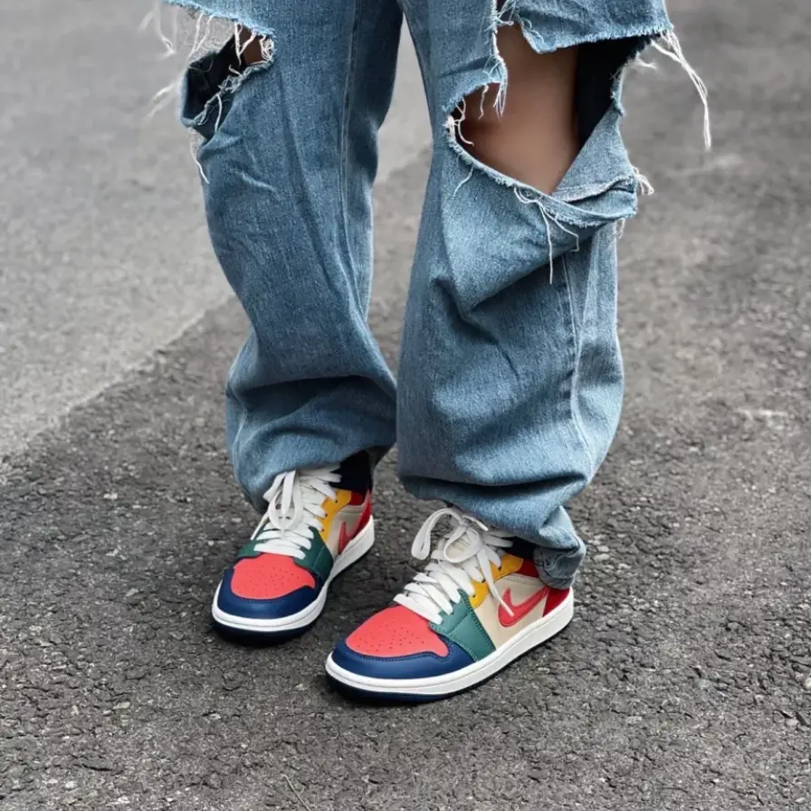 Alternative view of Giày Nike Air Jordan 1 Mid SE 'Multi Color' DN3738-400