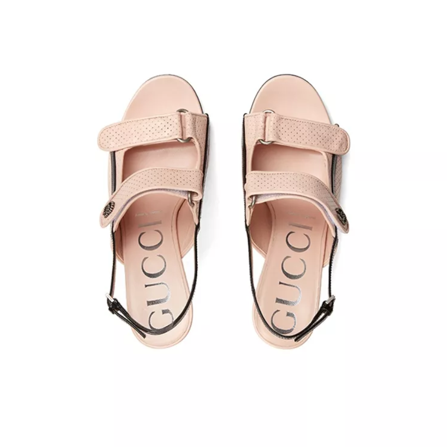 Giày Gucci Women's Sandal with Mini Double G 655415-04JT0-6764 - Ảnh 4