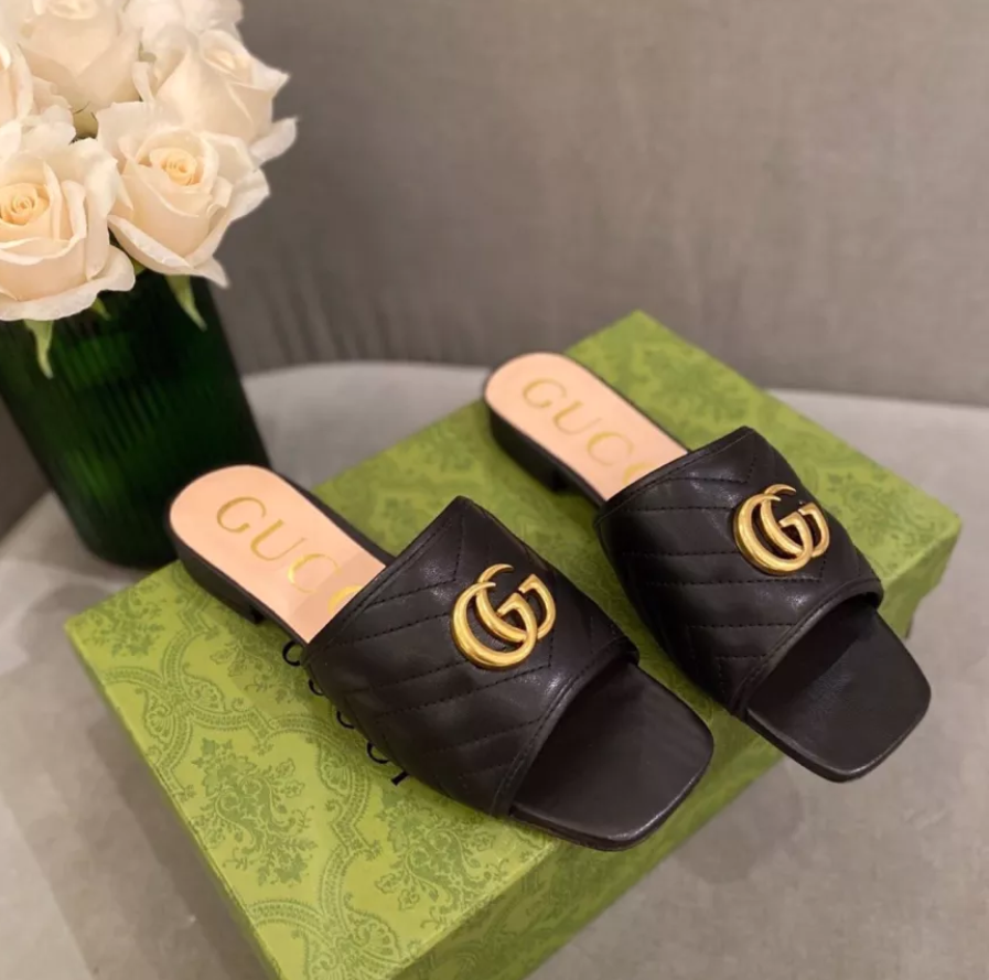 Giày Gucci Women's Slide with Double G 646169-BKO60-1000 - Ảnh 4