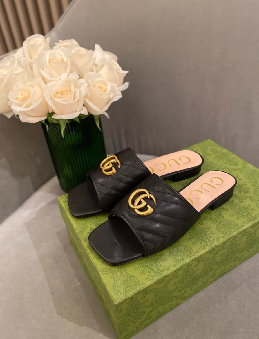 Giày Gucci Women's Slide with Double G 646169-BKO60-1000 - Ảnh 3