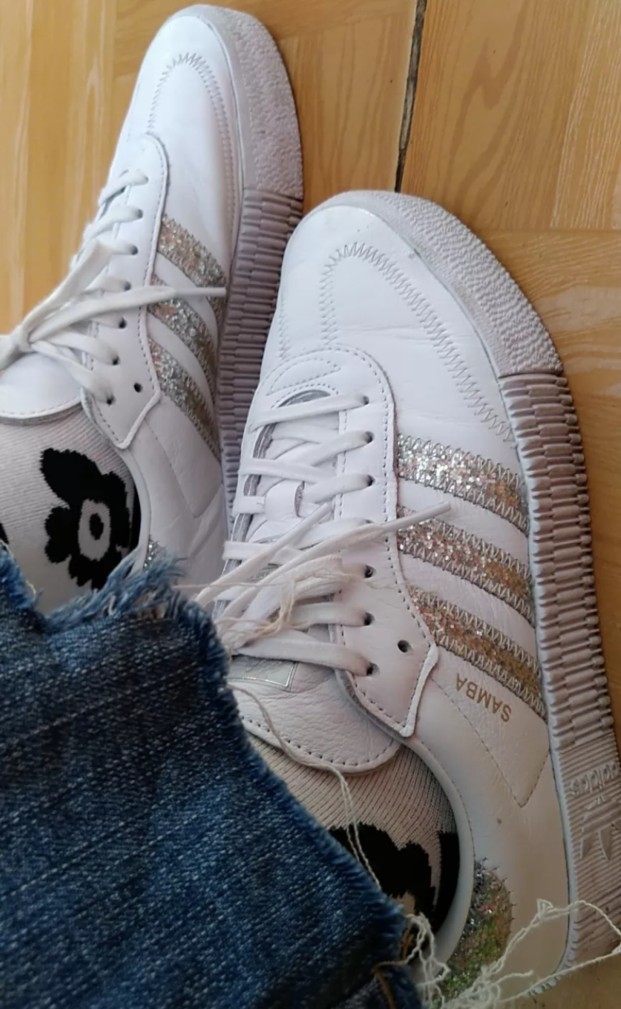 Giày Adidas Wmns Sambarose 'White Silver' FX3819 - Ảnh 4