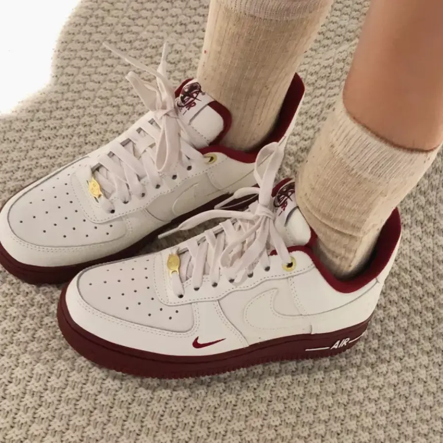 Alternative view of Giày Nike Air Force 1 'White Red' DQ7582-100
