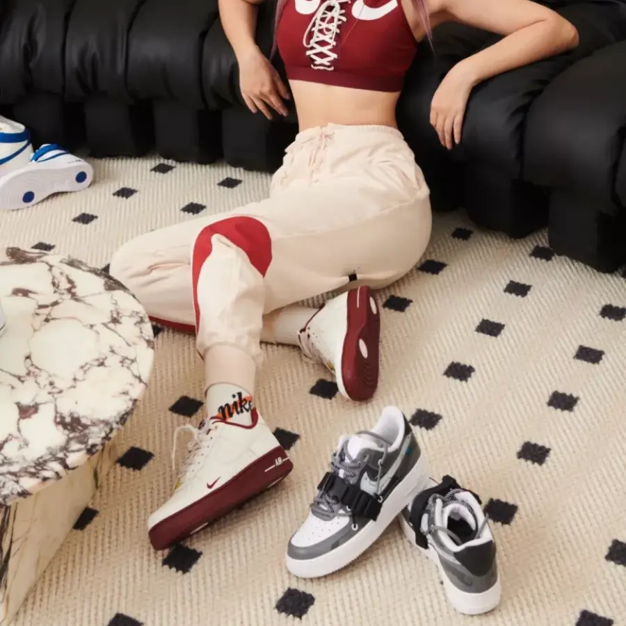 Giày Nike Air Force 1 'White Red' DQ7582-100 - Ảnh 5