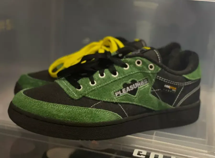 Giày Reebok Pleasures x Club C 85 'Pine Green' GW2644 - Ảnh 4