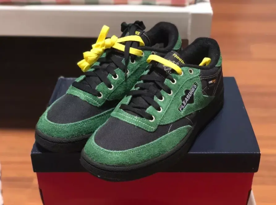 Giày Reebok Pleasures x Club C 85 'Pine Green' GW2644 - Ảnh 3