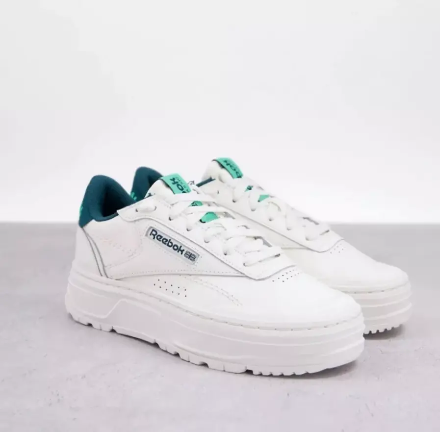 Giày Reebok Club C Double GEO Shoes 'White' H67348 - Ảnh 3