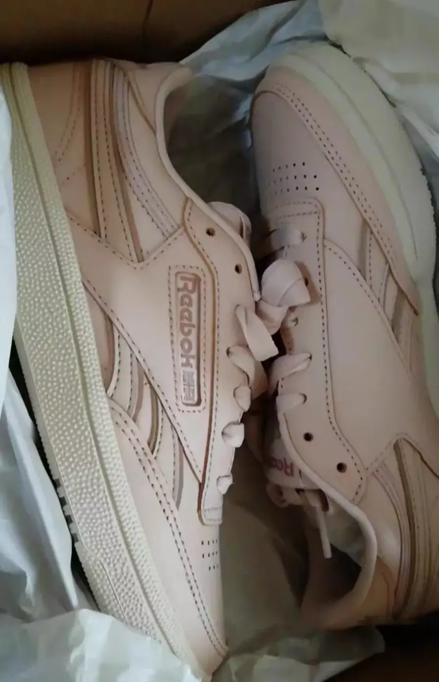 Giày Reebok Club C Revenge Plus Women's Shoes 'Beige' DV8435 - Ảnh 5