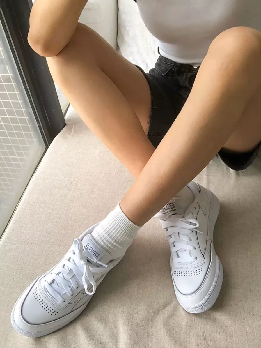 Giày Reebok Maison Margiela x Club C 'White' H02407 - Ảnh 3