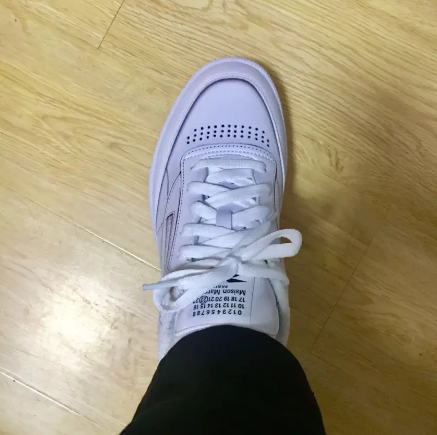 Giày Reebok Maison Margiela x Club C 'White' H02407 - Ảnh 4