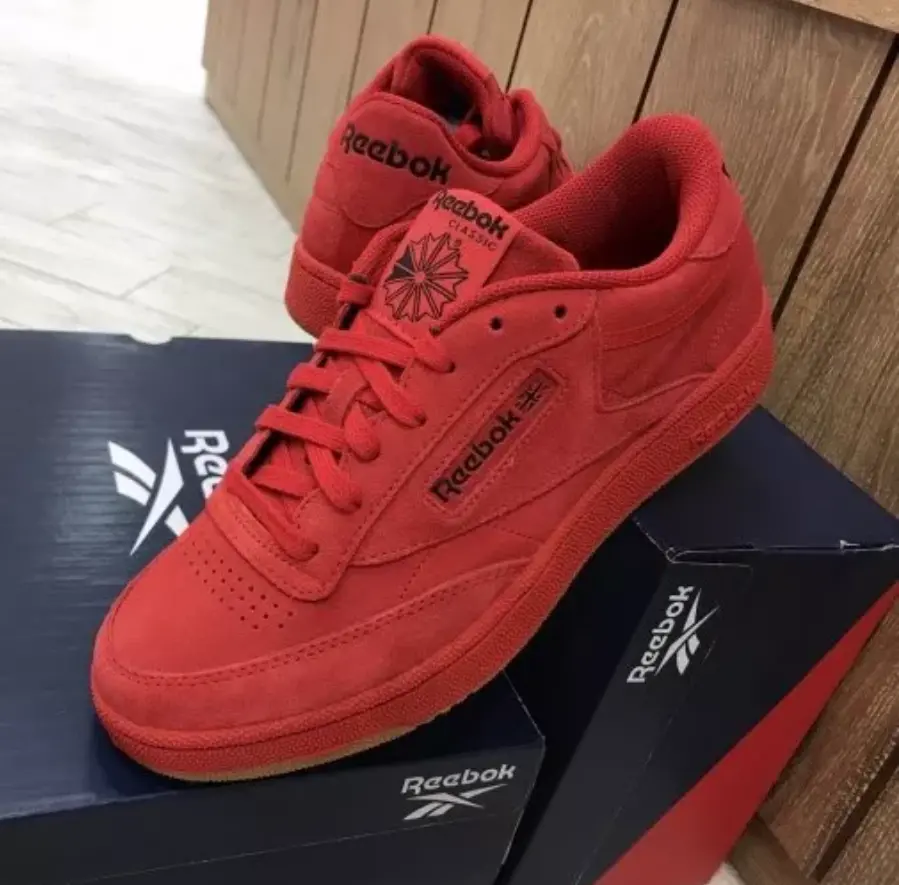 Alternative view of Giày Reebok Club C 85 'Monochromatic Red' FW6629