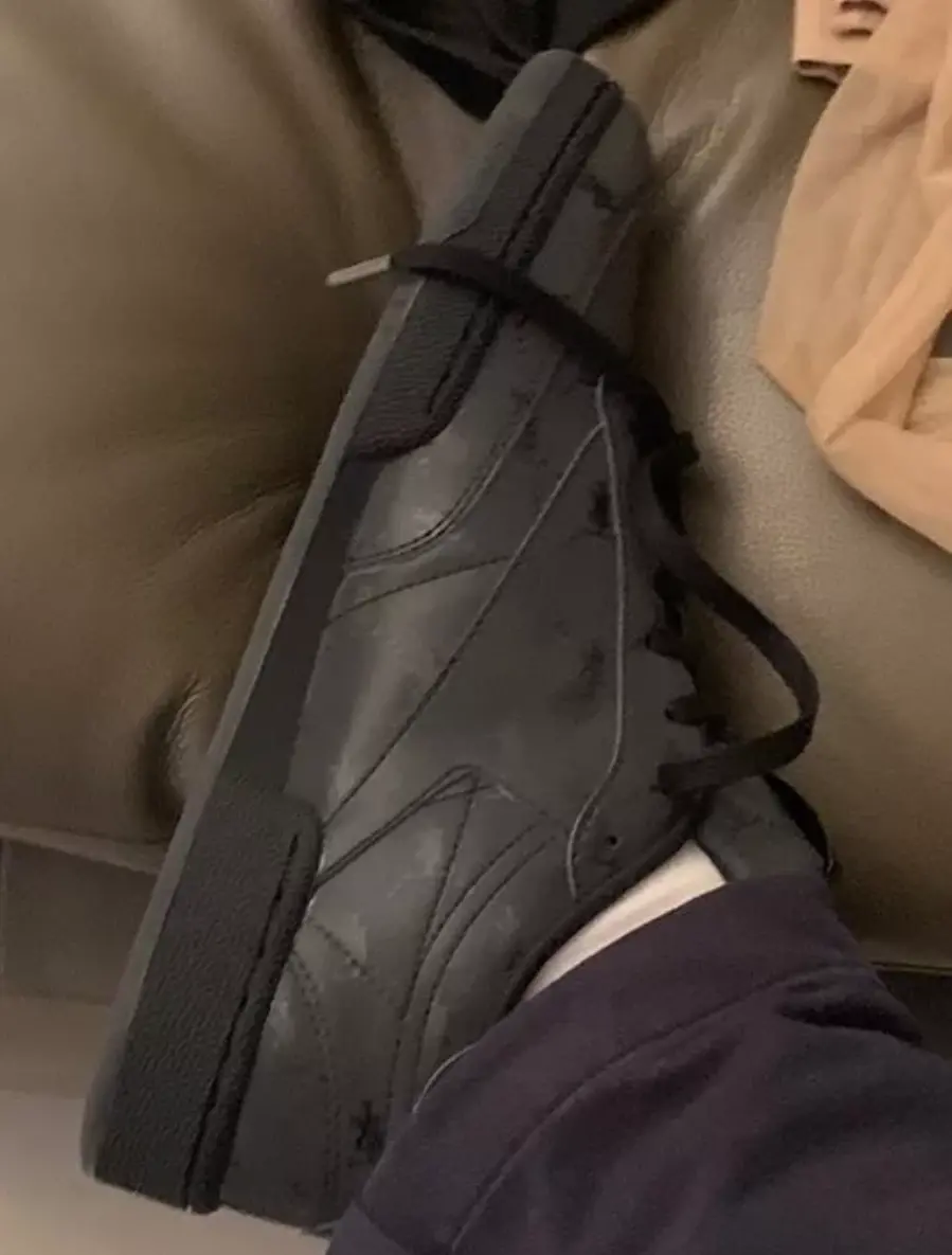 Alternative view of Giày Reebok Très Rasché x Club C 85 MU 'Triple Black' FW8452