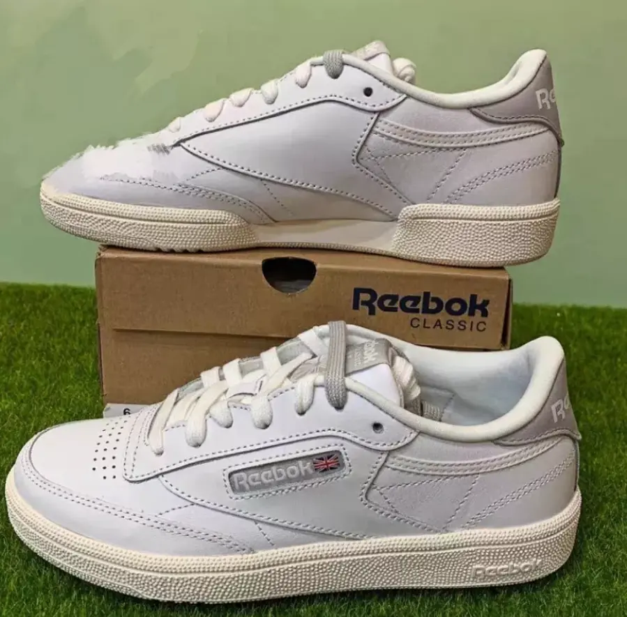 Giày Reebok Club C 85 SU 'White Grey' CM9162 - Ảnh 4