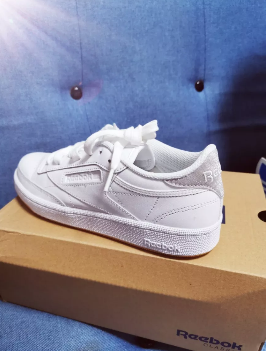 Giày Reebok Wmns Club C 85 Diamond 'White' BD4427 - Ảnh 4