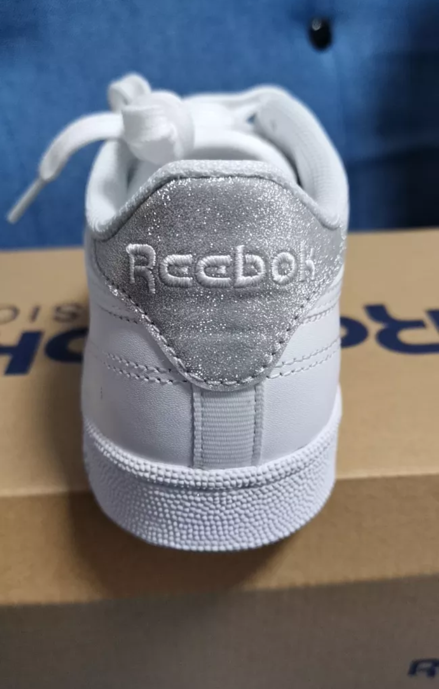 Giày Reebok Wmns Club C 85 Diamond 'White' BD4427 - Ảnh 5