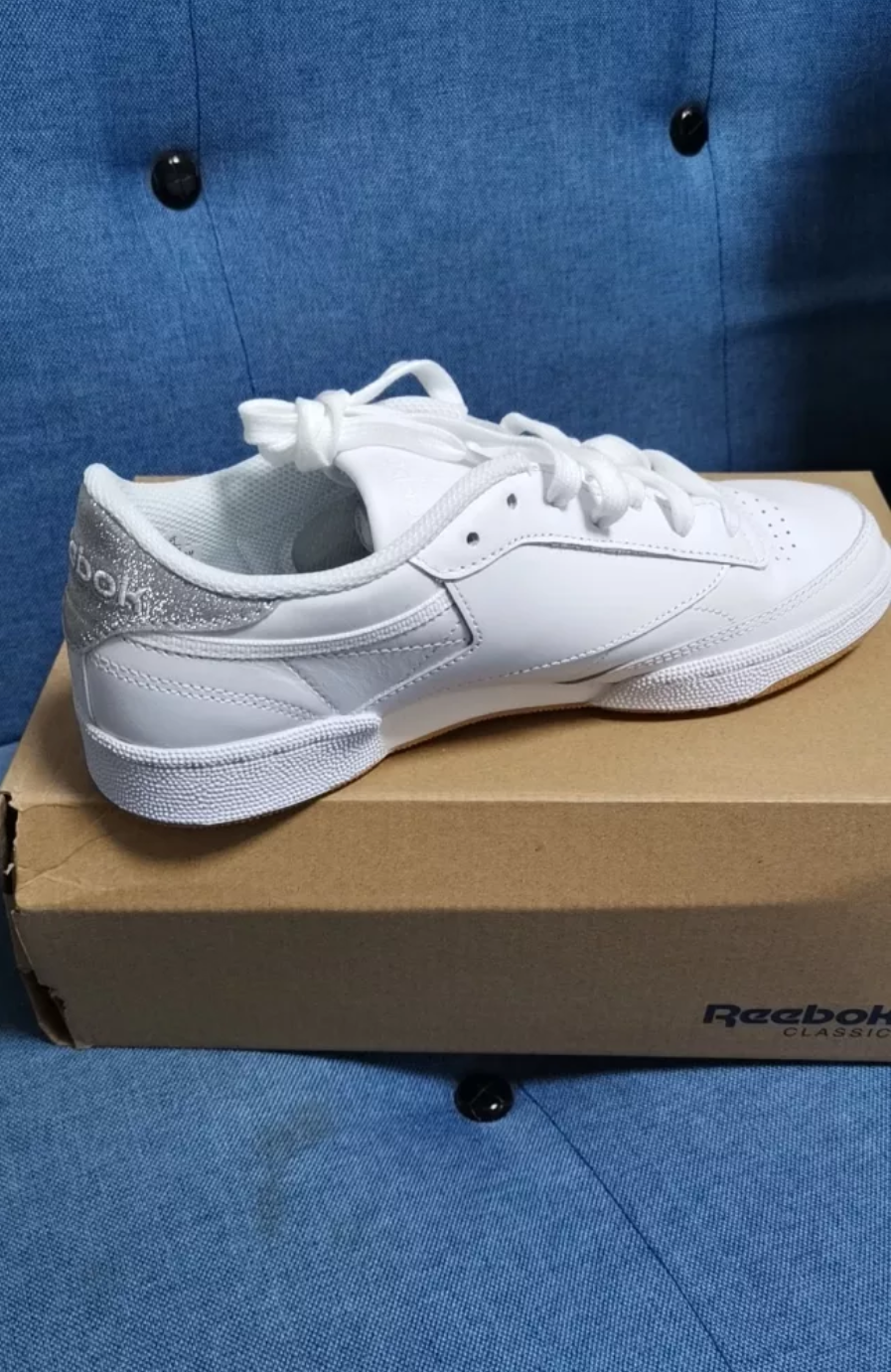 Giày Reebok Wmns Club C 85 Diamond 'White' BD4427 - Ảnh 3