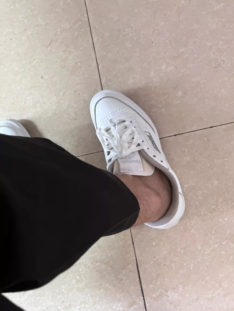 Giày Reebok JJJJound x Club C 85 'White Gum' FY6066 - Ảnh 3