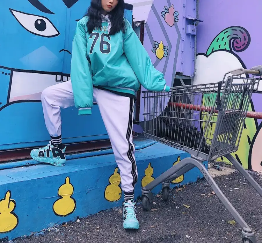 Giày Nike Air More Uptempo GS 'Light Aqua' 415082-403 - Ảnh 4