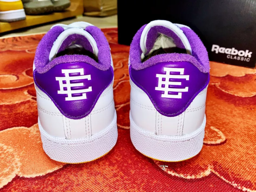 Giày Reebok Eric Emanuel x Club C 85 'Regal Purple' FY3411 - Ảnh 4