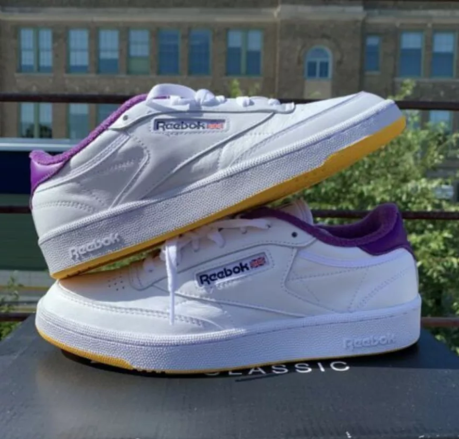Giày Reebok Eric Emanuel x Club C 85 'Regal Purple' FY3411 - Ảnh 5