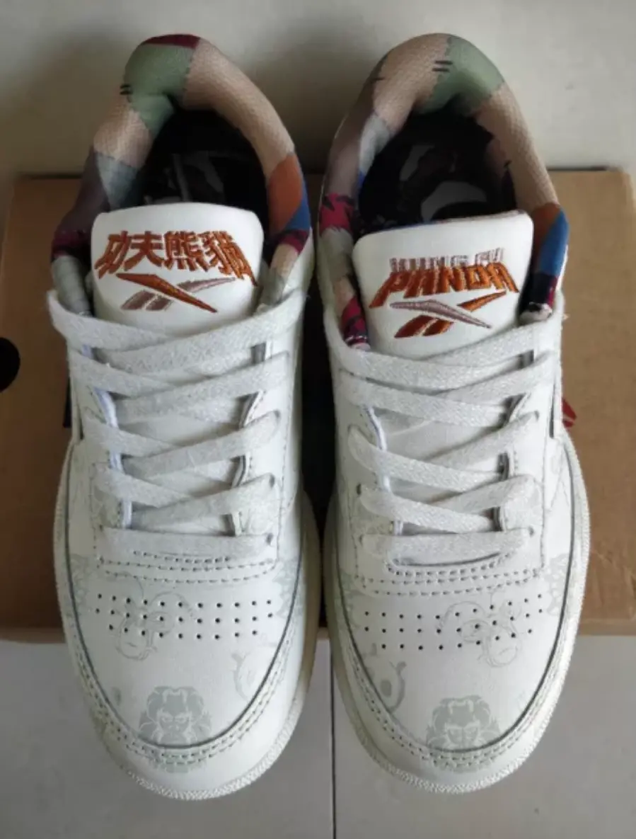 Giày Reebok Club C 85 Kung Fu Panda 'White' H01194 - Ảnh 4