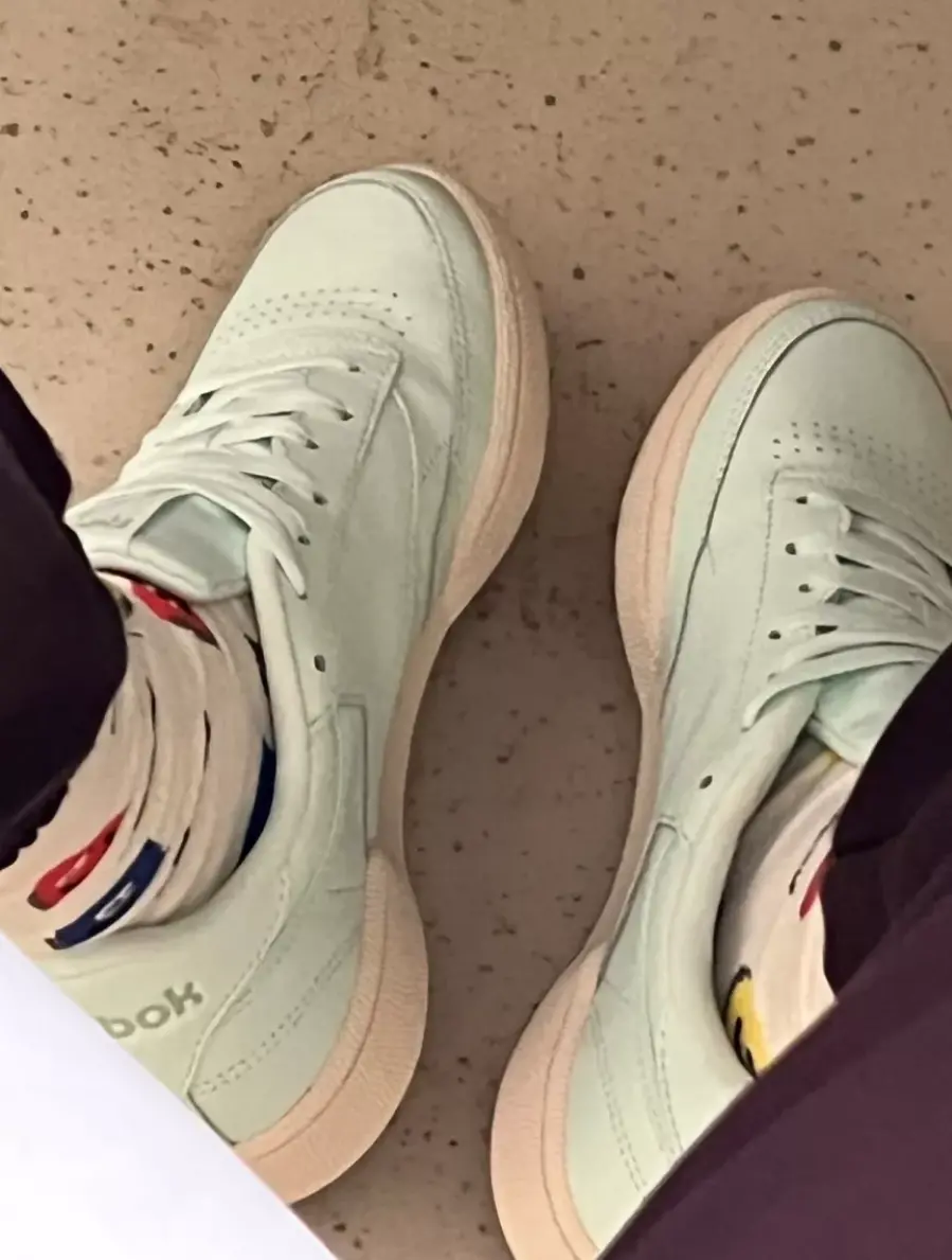 Giày Reebok Club C 85 'Emerald Ice Paper White' DV8434 - Ảnh 4