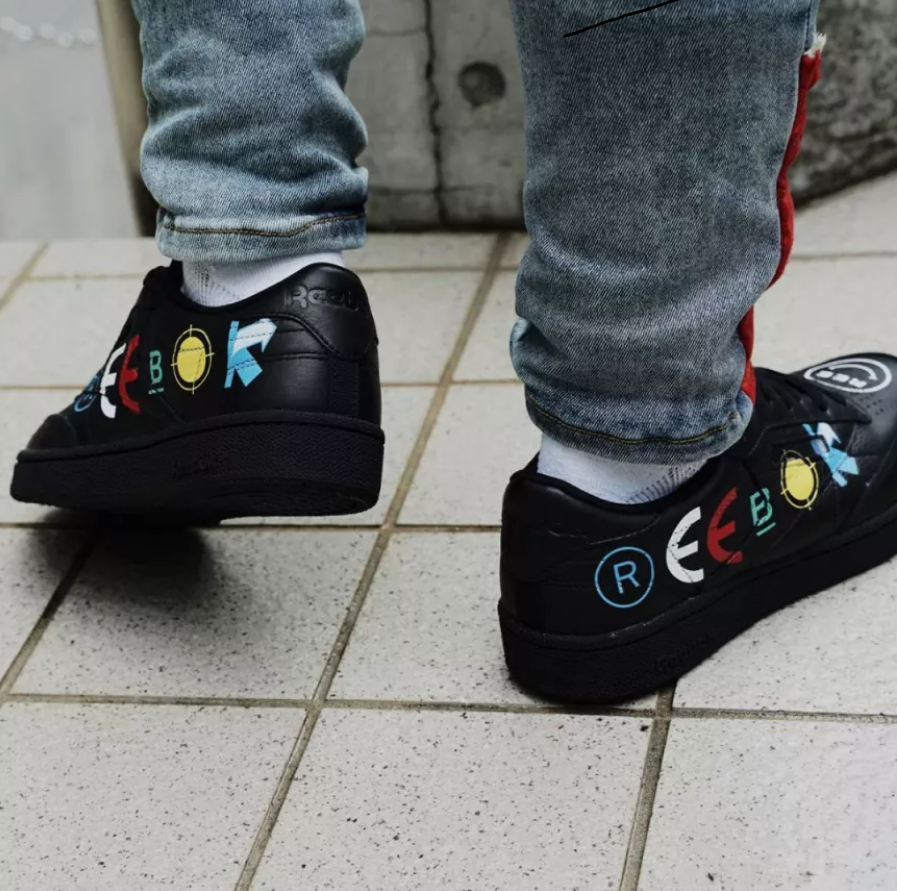 Giày Reebok BlackEyePatch x Club C 85 'Black' FY3074 - Ảnh 4